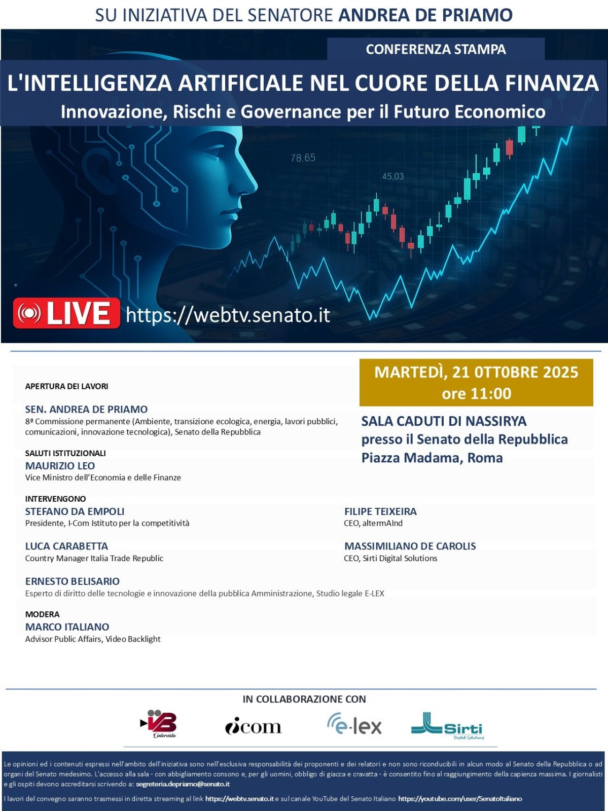 L'intelligenza artificiale nel cuore della finanza – Innovazione, Rischi e Governance per il Futuro Economico